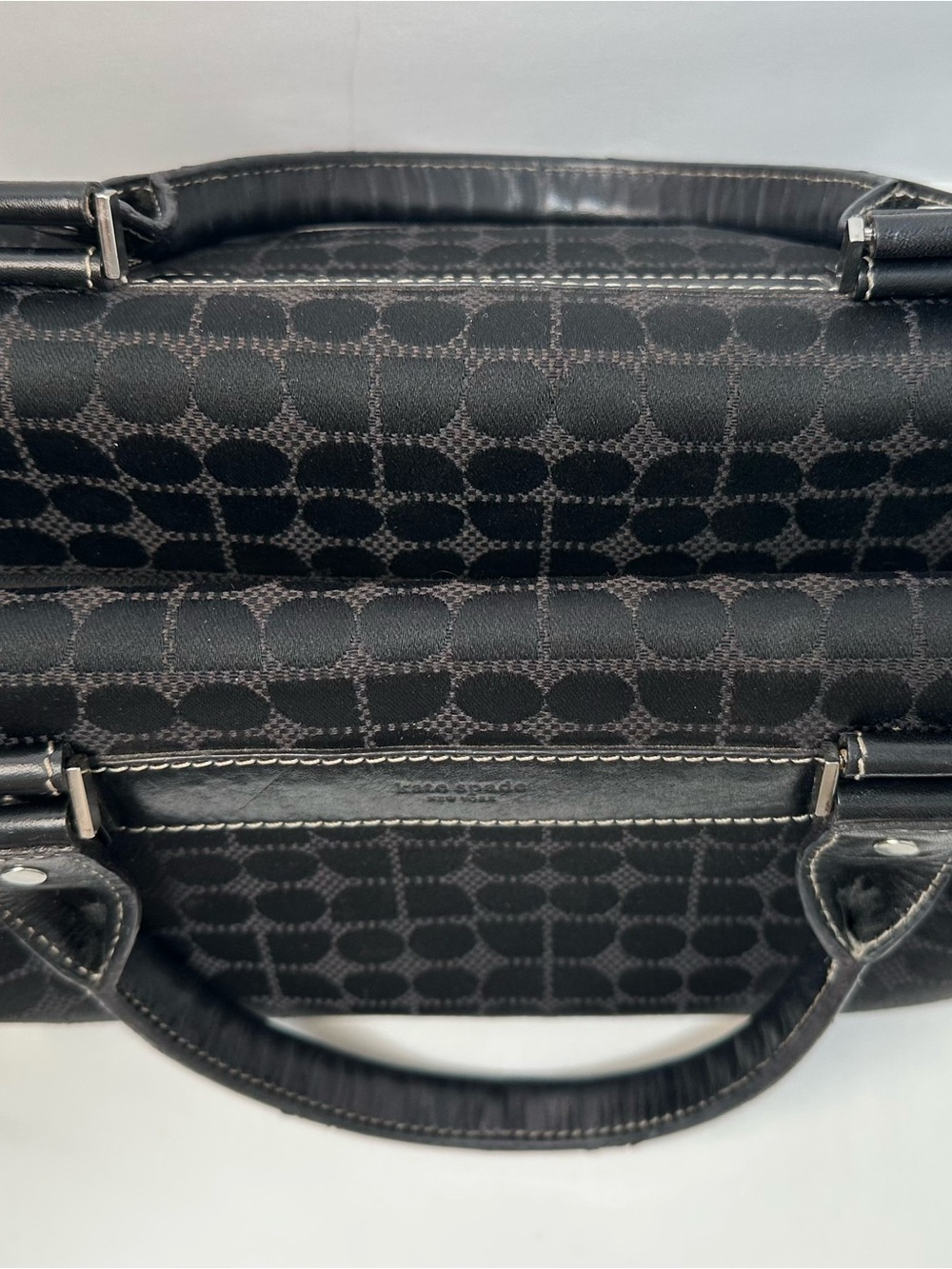 kate spade Black Shoulder Bag with Subtle Jacquard Pattern - Picture 3 of 16